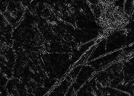 Left diagonal line detection result Left diagonal line detection result